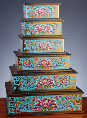 方形珐琅彩佛座佛像底座增高台