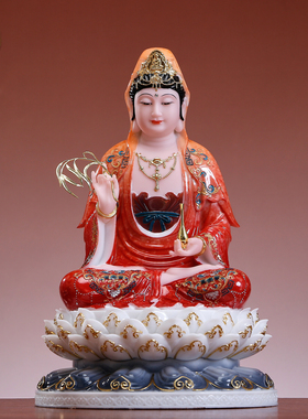 汉白玉娑婆三圣佛像家用供奉摆件