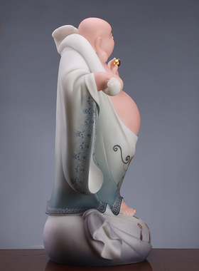 汉白玉弥勒佛摆件乔迁礼物招财