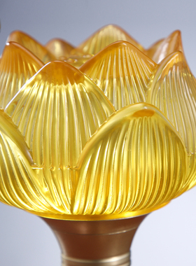 琉璃莲花灯led插电供灯一对家用