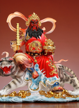 树脂武财神赵公明神像招财摆件