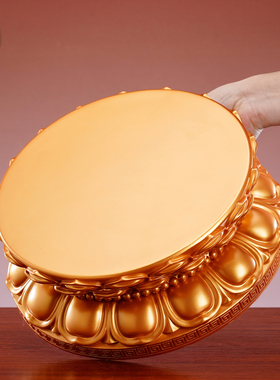 琉璃莲花底座佛托加高垫装饰摆件