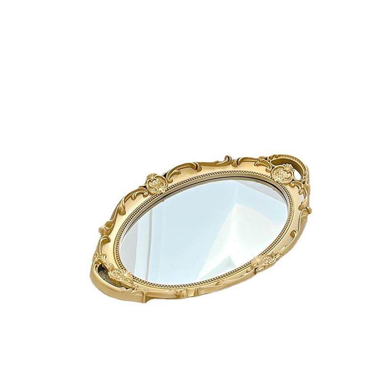 法式复古玻璃镜面托盘ins风客厅装饰摆件香薰首饰展示镜子收纳盘,淘宝优惠券,粉丝福利购,淘宝优惠卷