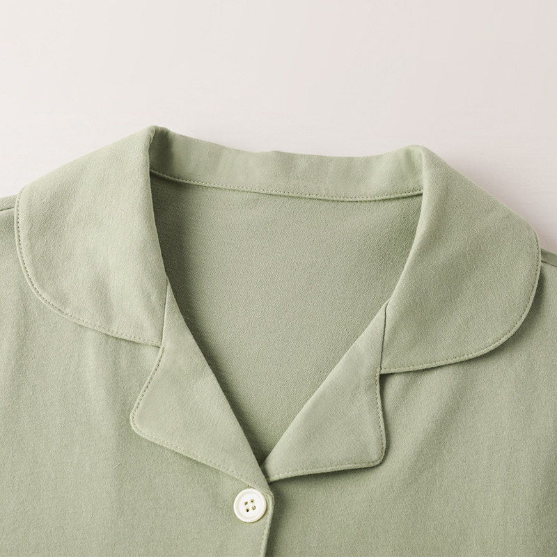 情侣春秋季新款柔软纯棉长袖睡衣 pinksea内衣睡衣/家居服套装