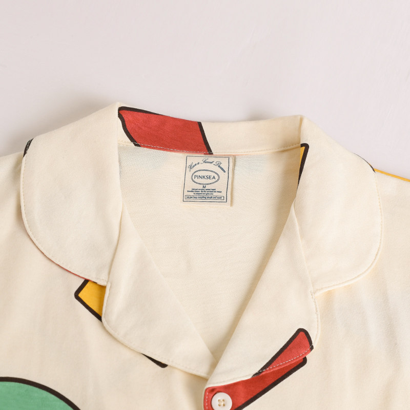 男款夏季短袖短裤套装2023年睡衣 pinksea内衣睡衣/家居服套装