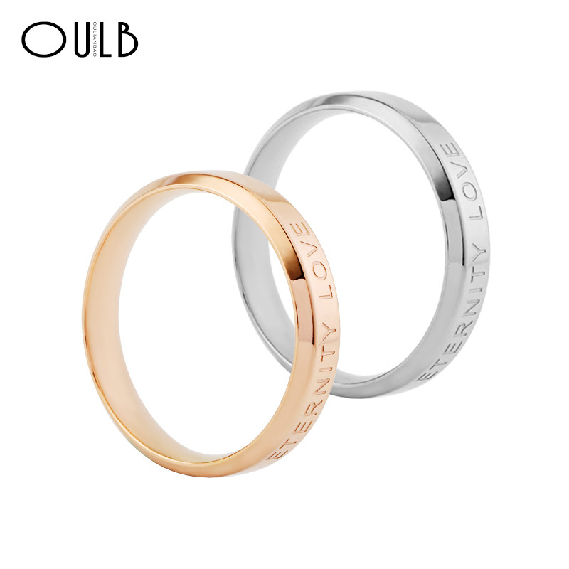 小ck情侣满天星素圈男官网女对戒 欧莲宝戒指/指环