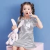 Mùa hè 2019 mới Quần áo trẻ em La Chapelle cho bé gái Váy bé gái sọc trong phiên bản lớn cho bé - Váy
