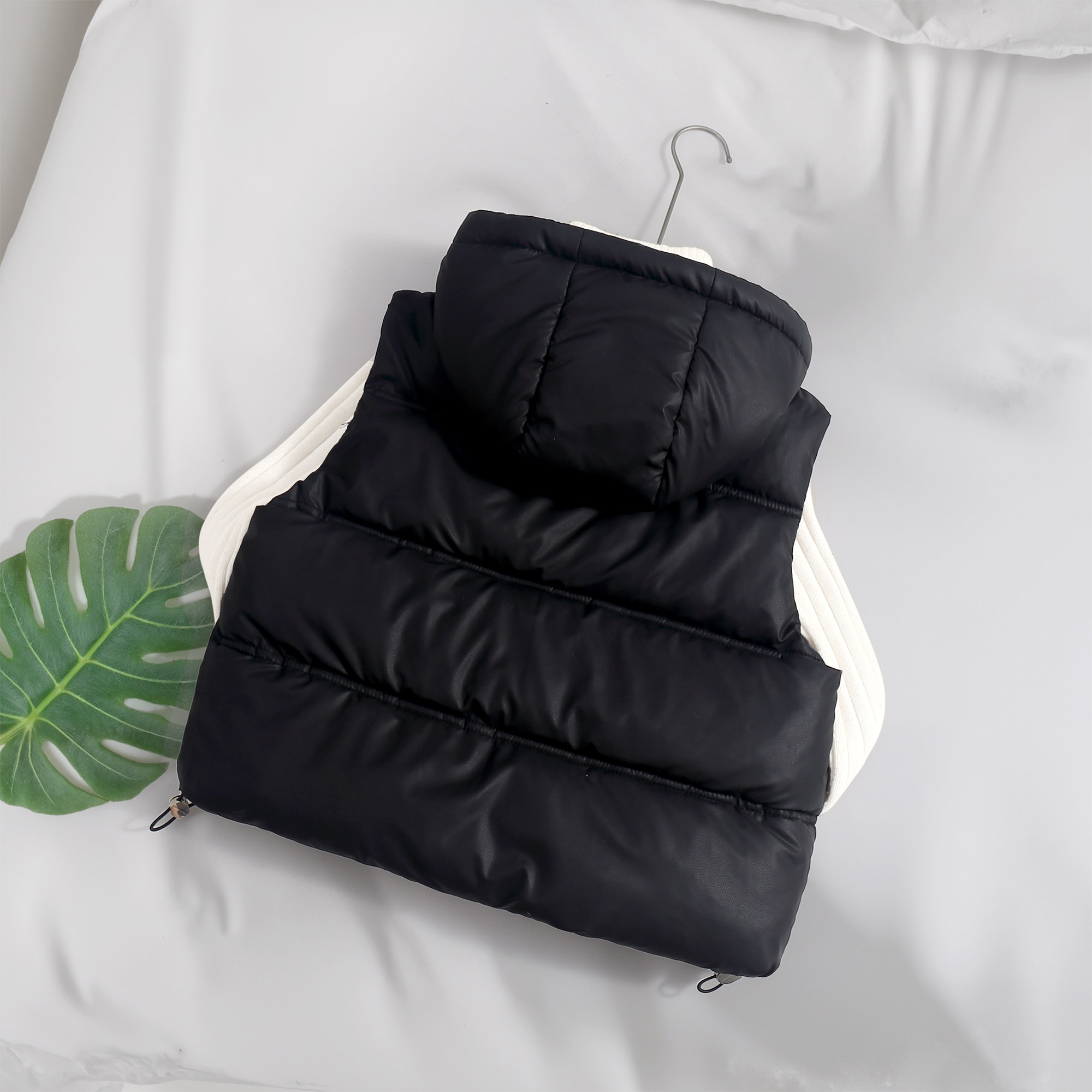 2026儿童小羊皮羽绒棉连帽马甲男女童加厚背心中大童洋气外穿外套,淘宝优惠券,粉丝福利购,淘宝优惠卷