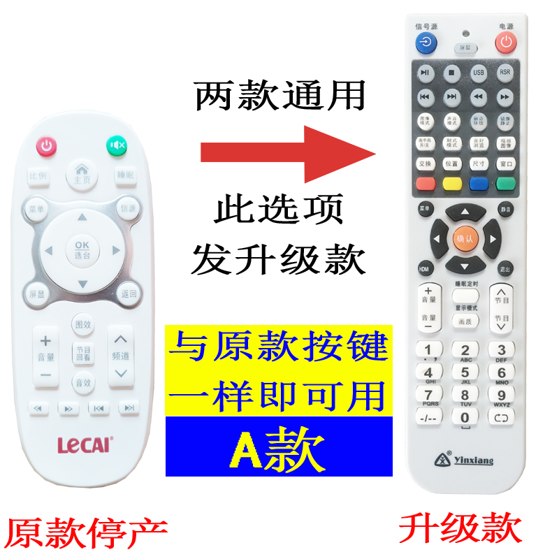 乐彩LeCAI 电视遥控器同型号按键功能一样可以用适用于明生TV - 图1