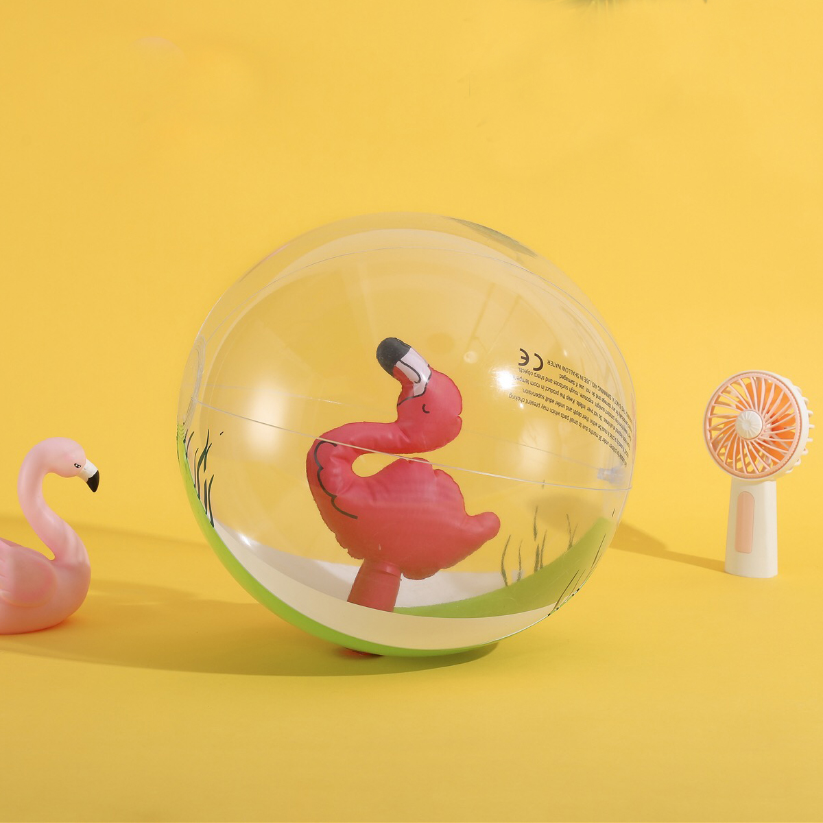 创意独角兽充气沙滩球婴儿戏水球水上亮片塑料玩具球拍照布置道具 - 图1