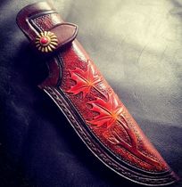 Scabbard and sheath cowhide Customized cowhide sheath Small straight samurai folding Nepalese dog leg Regular customer