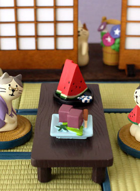 树下盒日式猫咪杂货和风摆件