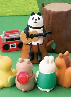 猫咪可爱风摆件小动物