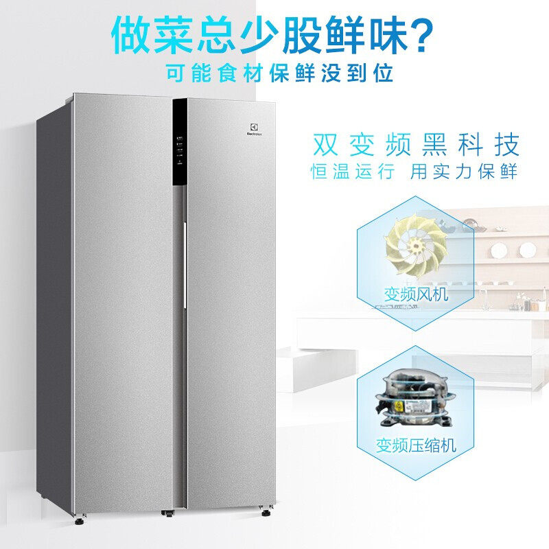 伊莱克斯ese6539ta650升双电冰箱 伊莱克斯瑞诚行厨房冰箱