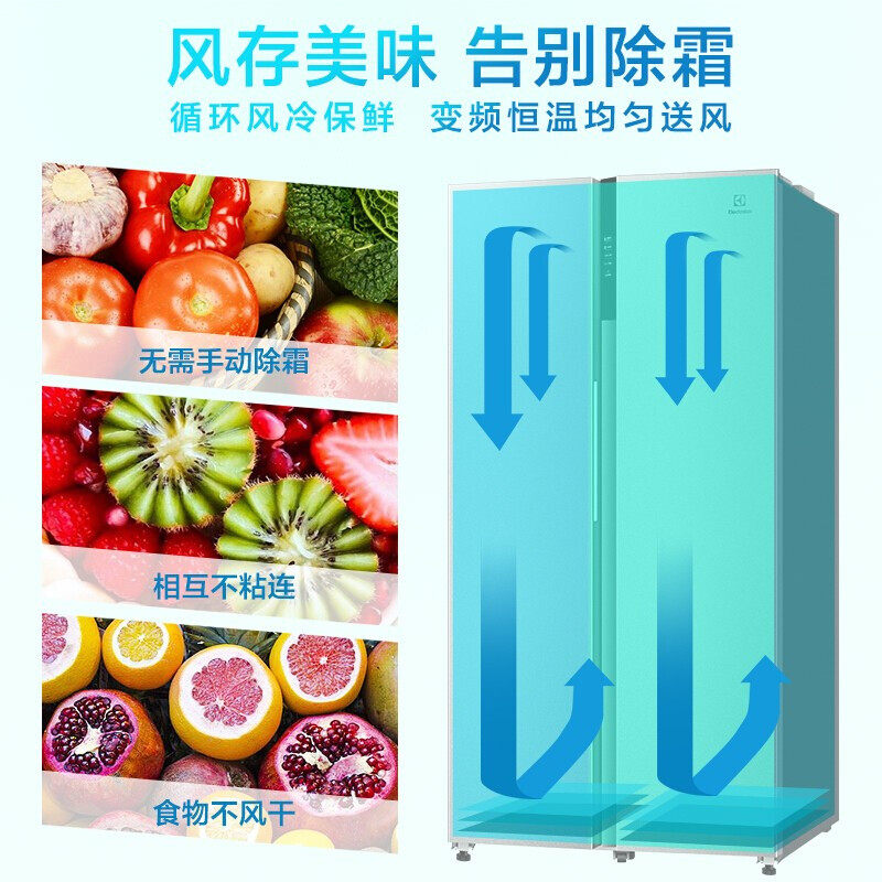 伊莱克斯ese6539ta650升双电冰箱 伊莱克斯瑞诚行厨房冰箱