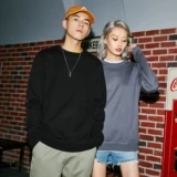 Мужской осенний утепленный цветной трикотажный свитер, в корейском стиле