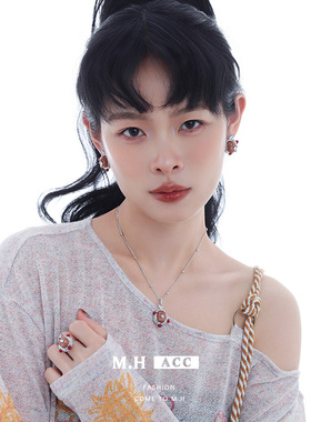 刺猬苹果系列戒指原创设计甜美可爱高级感食指戒时尚简约指环热卖