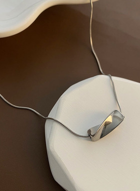 高级设计感立体异形项链女极简百搭锁骨链ins简约冷淡风配饰颈链