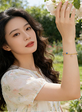 欧美线条缠绕彩色锆石项链女小众气质轻奢风时尚锁骨链304不锈钢