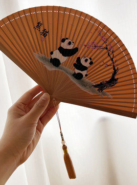 成都纪念潮品古风6寸小号折扇子