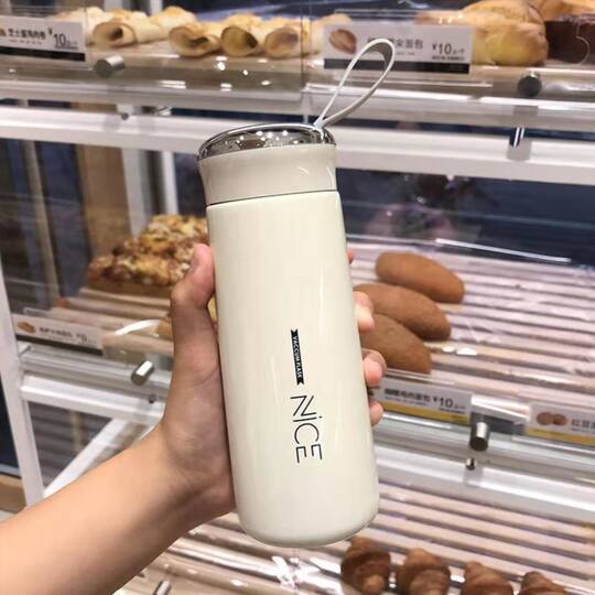 Новое модное стекло Macaron Ness, двухслойное синее, мужское и женское пары, студенты, простой тренд, питьевая вода с постоянной температурой