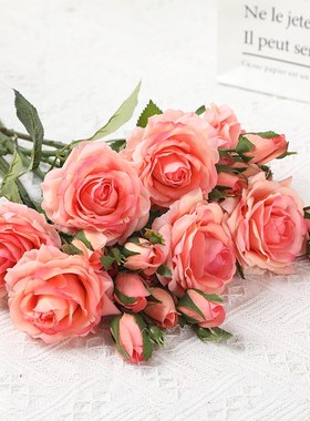 手感保湿玫瑰花仿真花