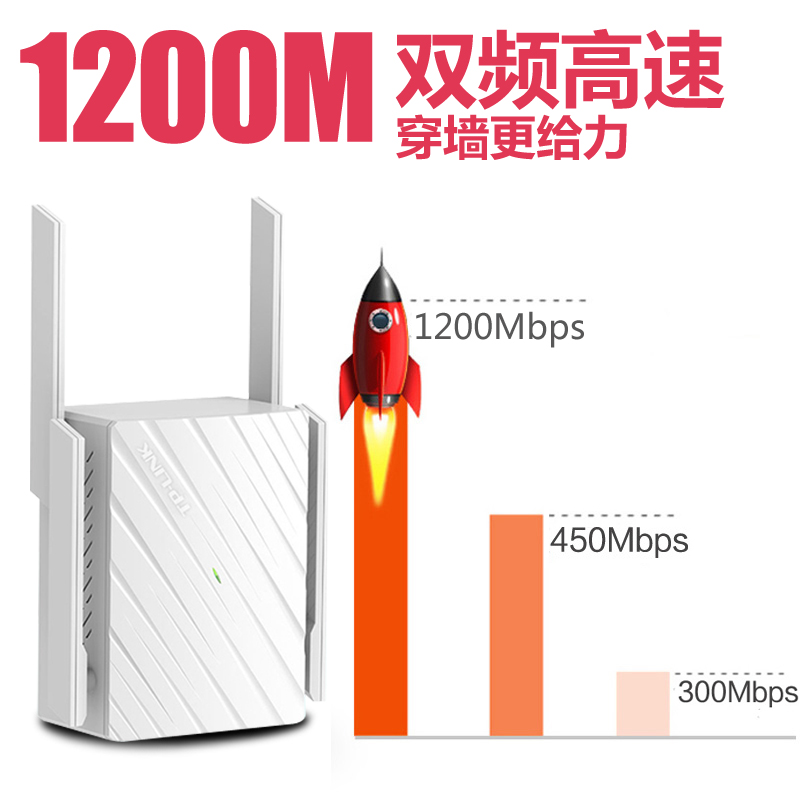 TP-LINK无线信号放大器WIFI信号增强器5G双频1200M千兆扩展器穿墙王家用路由器tplink普联中继器TL-WDA6332RE - 图2