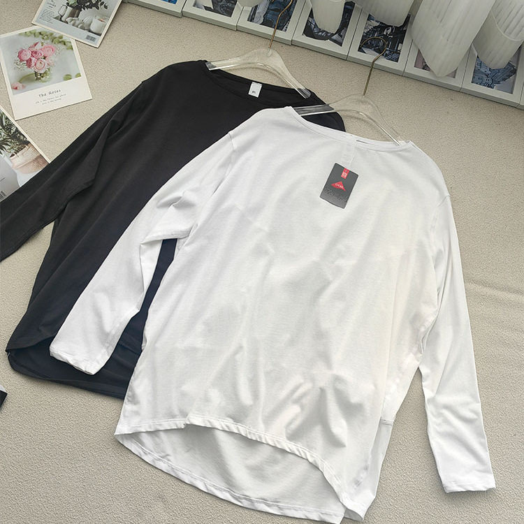 一字领宽松运动休闲T恤女长袖遮臀瑜伽服防晒罩衫健身服上衣,淘宝优惠券,粉丝福利购,淘宝优惠卷