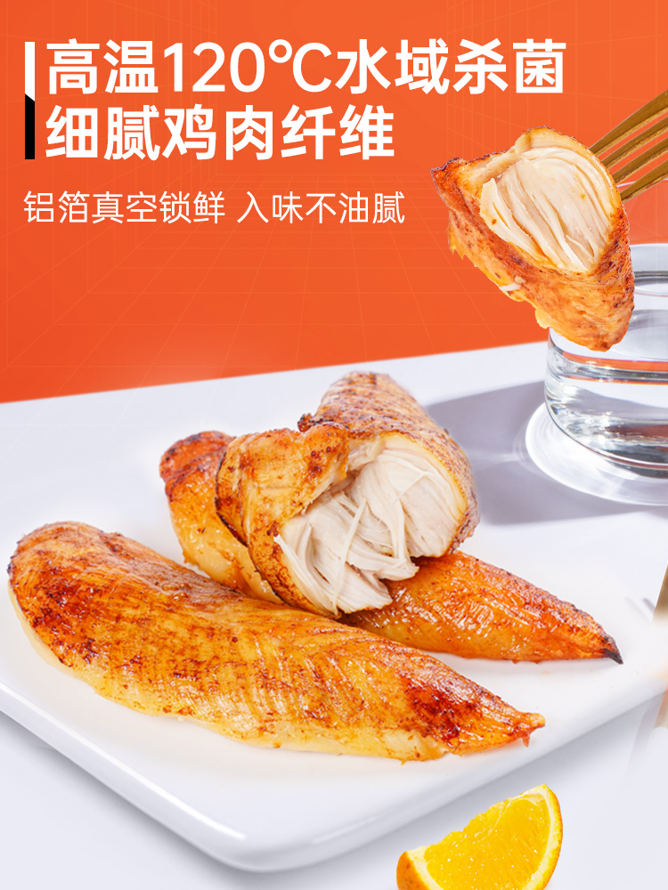 肌肉小王子旗舰店【臻选】肌肉小王子即食鸡胸肉健身代餐速食低脂鸡肉轻食零食食品1