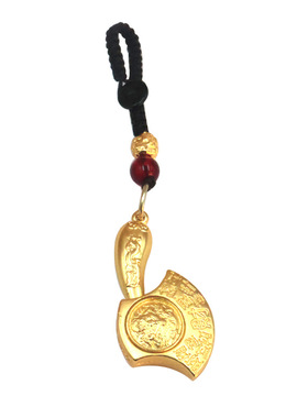 十二生肖转转财福斧头手把件转转摆件本命年生肖斧头转转挂件饰品