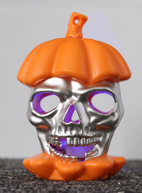 万圣节镂空骷髅头南瓜灯酒吧KTV装饰道具灯LED小夜灯爆款