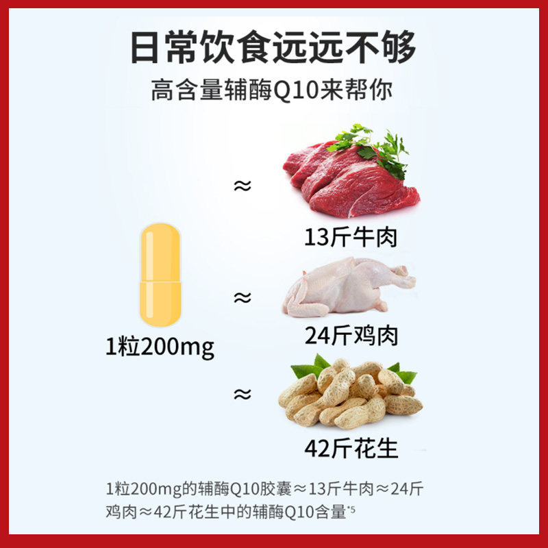 美国原装进口megared脉拓软胶囊 megared海外辅酶Q10