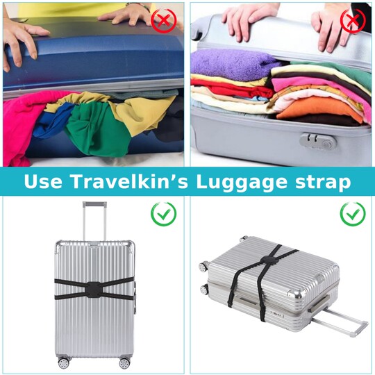 Luggage strap cross packing strap buckle