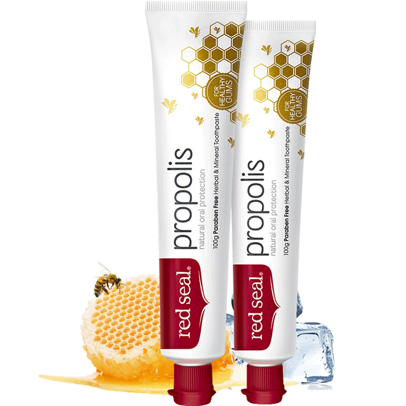 redseal进口蜂胶*2缓解牙齿牙膏 redseal红印旗舰牙膏