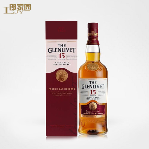 郎家园进口洋酒Glenlivet 15YO格兰威特15年单一麦芽威士忌酒 - 图0