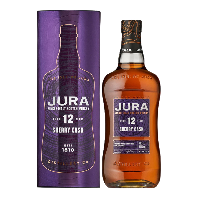 郎家园洋酒JURA SHERRY CASK吉拉12年雪莉桶苏格兰单一麦芽威士忌 - 图2