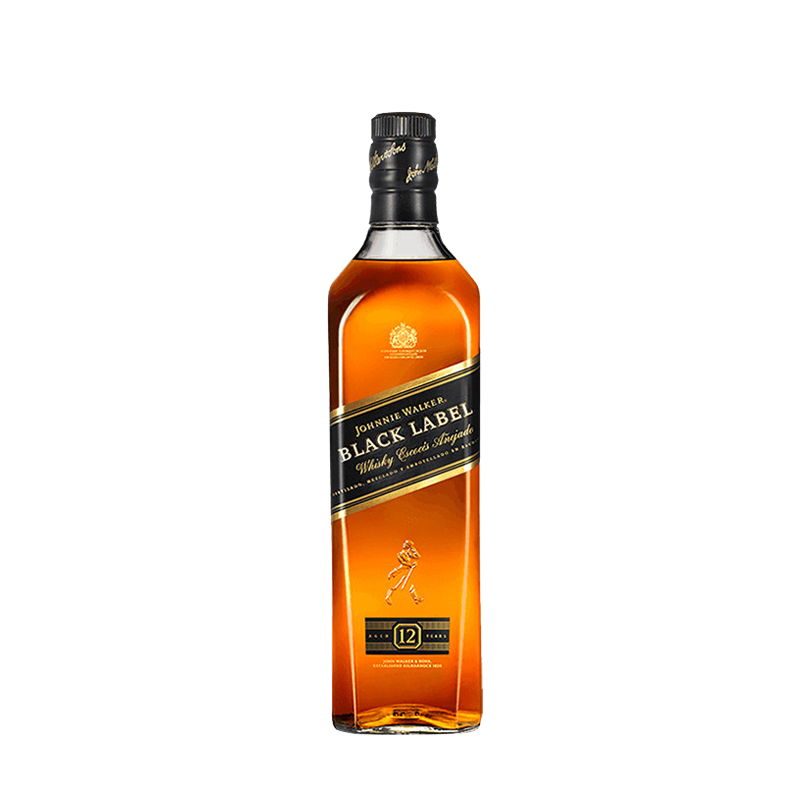 郎家园洋酒JOHNNIE WALKER尊尼获加黑牌黑方苏格兰威士忌酒700ml - 图1