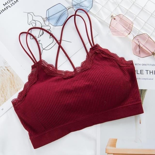 小码无钢圈收副乳网红聚拢法式抹胸 森仕乔服饰抹胸