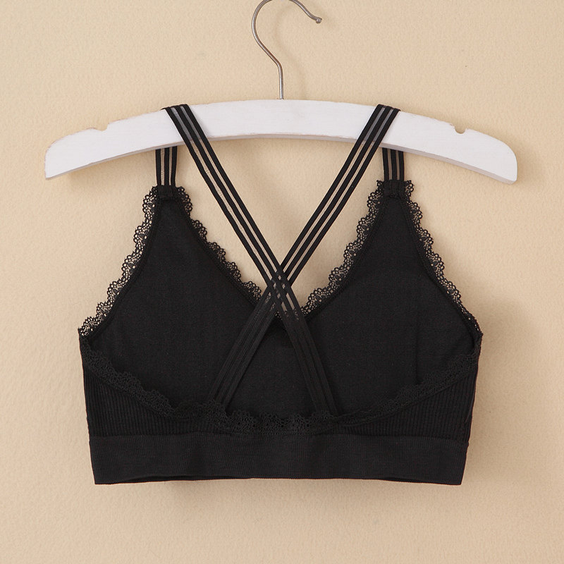 美胸吊带性感女打底学生交叉带抹胸 森仕乔服饰抹胸