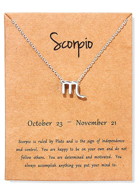 Twelve Constellations alloy pendant necklace 星座项链