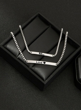 跨境手链尚芙乐不锈钢简约情侣