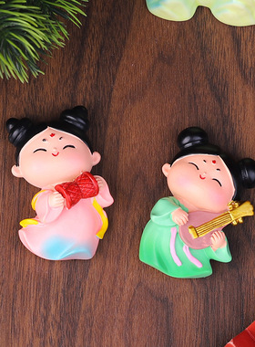 Aura Pin新款古风糖小梦唐风冰箱贴家居客厅精美磁吸装饰品摆件