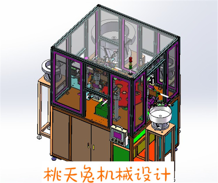 转盘式O型圈精密组装机3D图纸  机械设计参考资料设计 - 图1