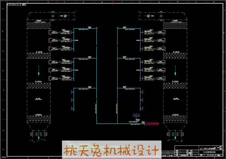 SCR烟气脱硝液氨还原工程初步CAD图纸（电气控制PID土建） - 图0