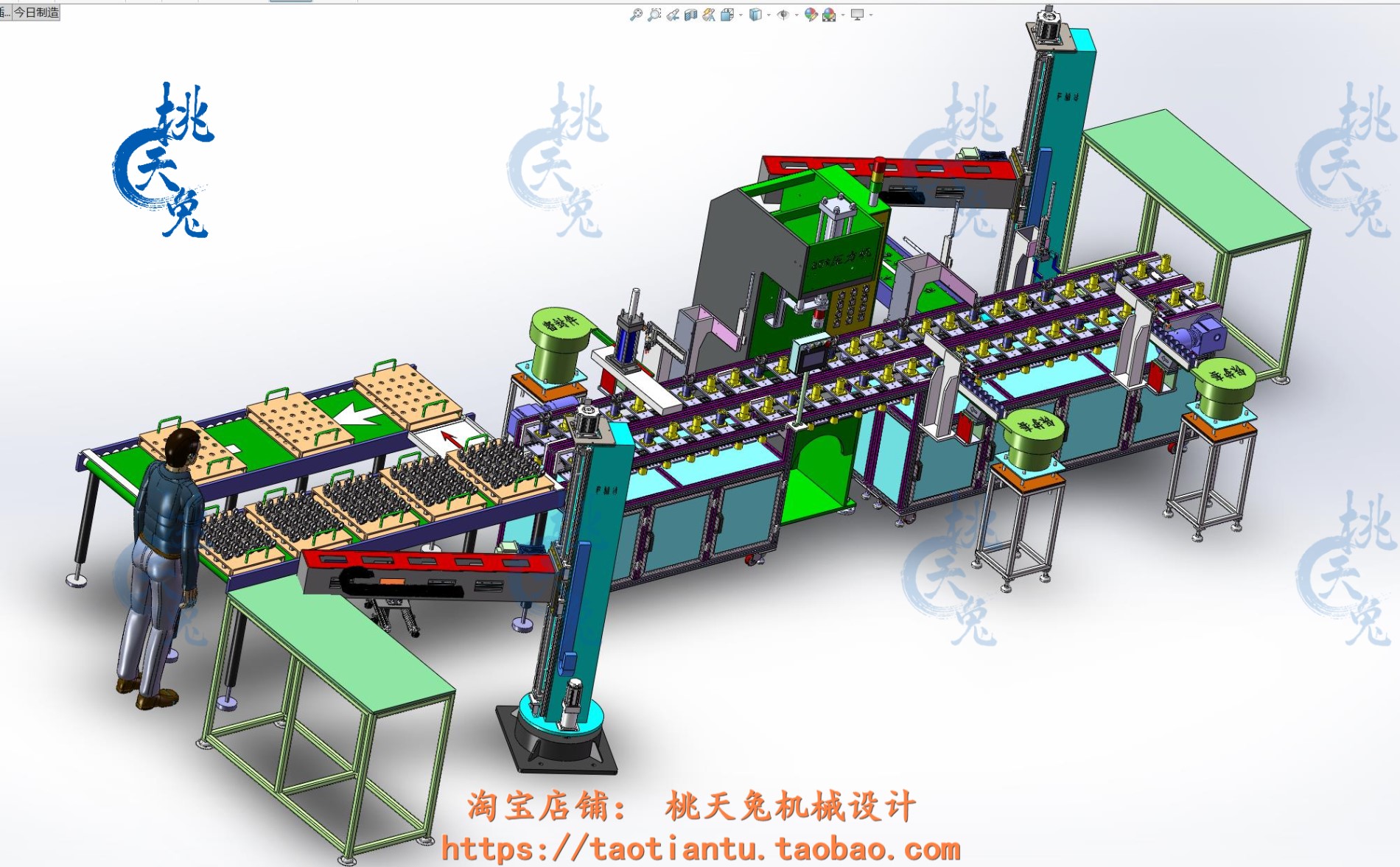 11套移动式立柱码垛机械手 立柱码垛机 3D图 机械STEP格式三维素 - 图3