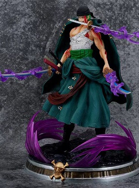 海贼王GK浴血索隆三刀流阎魔特技动漫模型雕像摆件手办批发造型