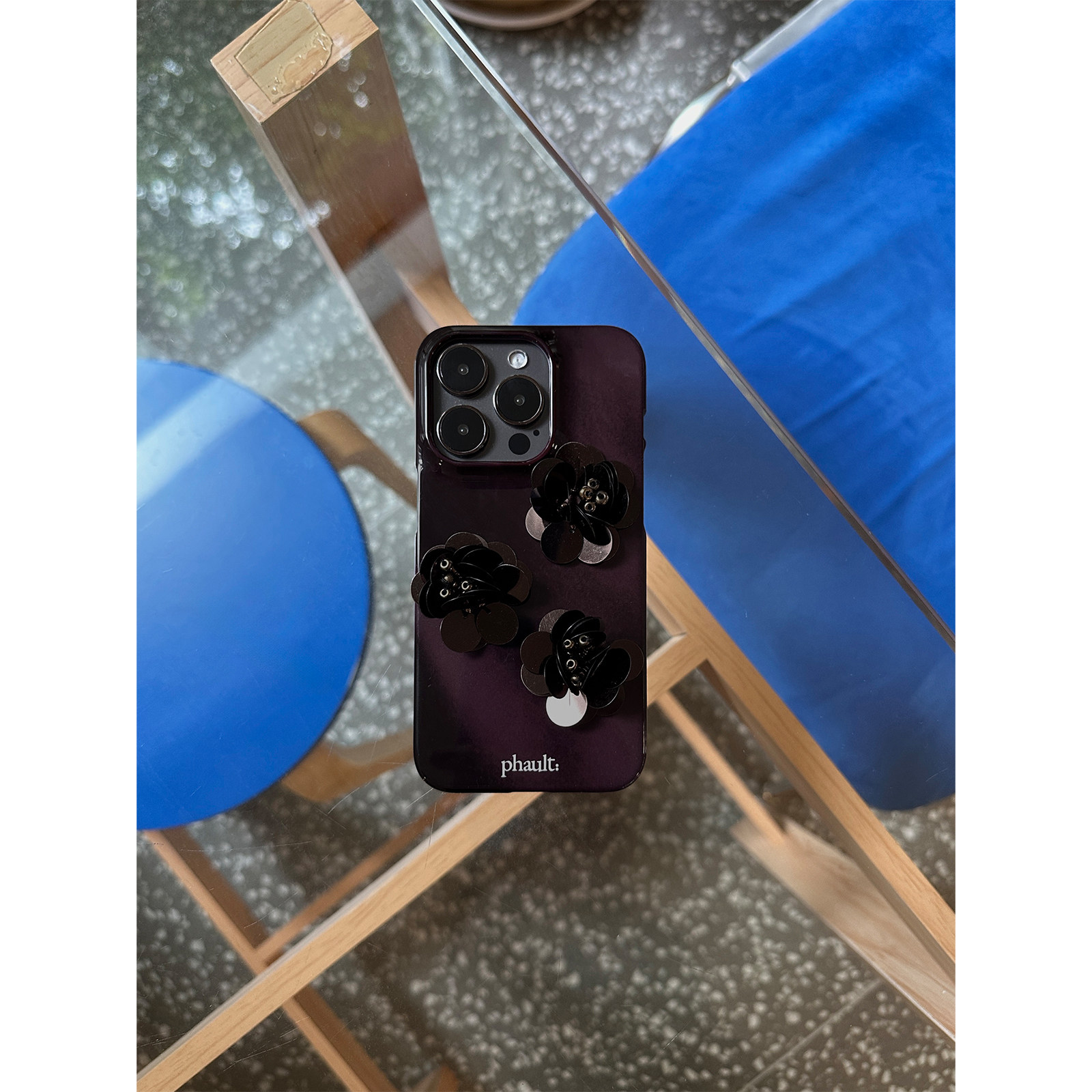 phault半包原创亮片花丛进口菲林iphone17亮面手机壳设计师高级,淘宝优惠券,粉丝福利购,淘宝优惠卷