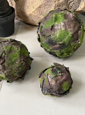 植绒仿真苔藓球山水造景青苔