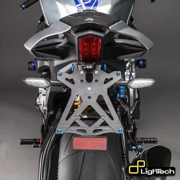 意大利Lightech 适用雅马哈YZF-R1/M 短尾牌照架改装反光车牌照灯 - 图2