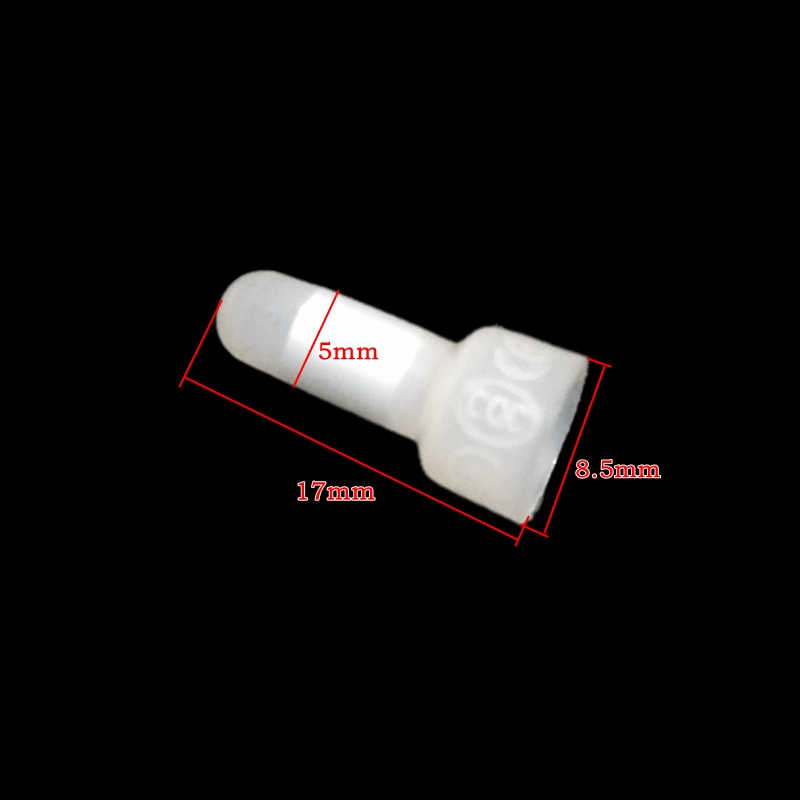 尼龙电线接线帽 压线帽快速并线器接线头压线冒尼龙奶嘴铝管100个 - 图0